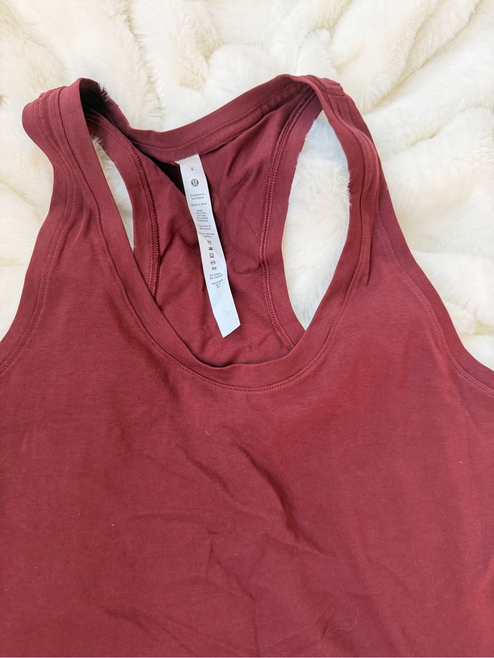 lululemon athletica Burgundy Racerback Tank - Picture 8 of 8